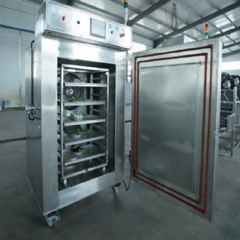 Liquid nitrogen cabinet type quick-freezing machine